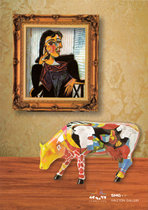 Leka commercial Bull art exhibition Picasso African cow postcard