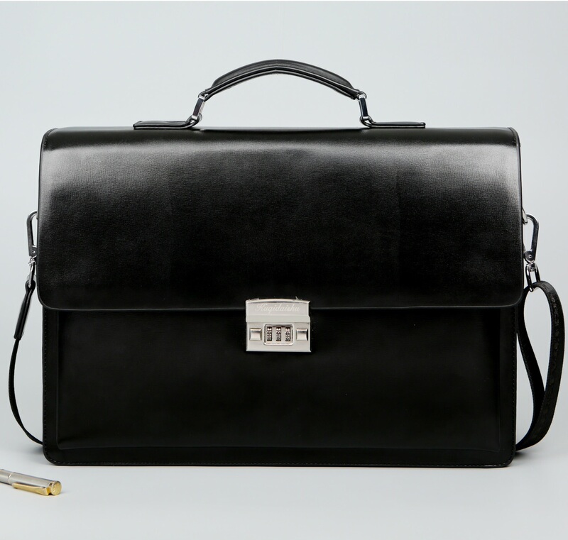Cool Kangaroo Business Men's Briefcase Horizontal Style with Password Lock Shoulder Crossbody Bag Large Capacity Lawyer Bag Trendy Cool Kangaroo Business Men's Briefcase Horizontal Style with Password Lock Shoulder Crossbody Bag Large Capacity Lawyer Bag Trendy