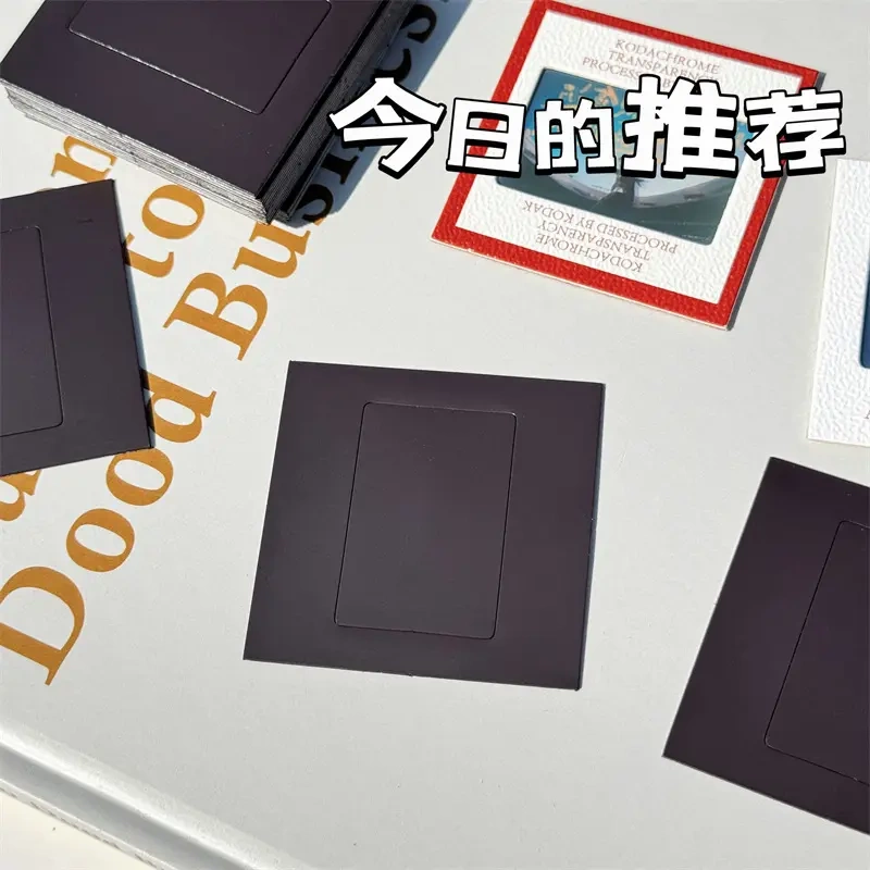 Reversible Film Fridge Magnet Photo Frame Magnetic Transparent Soft Storage Light and Shadow Slide Fridge Magnet Adhesive Decoration