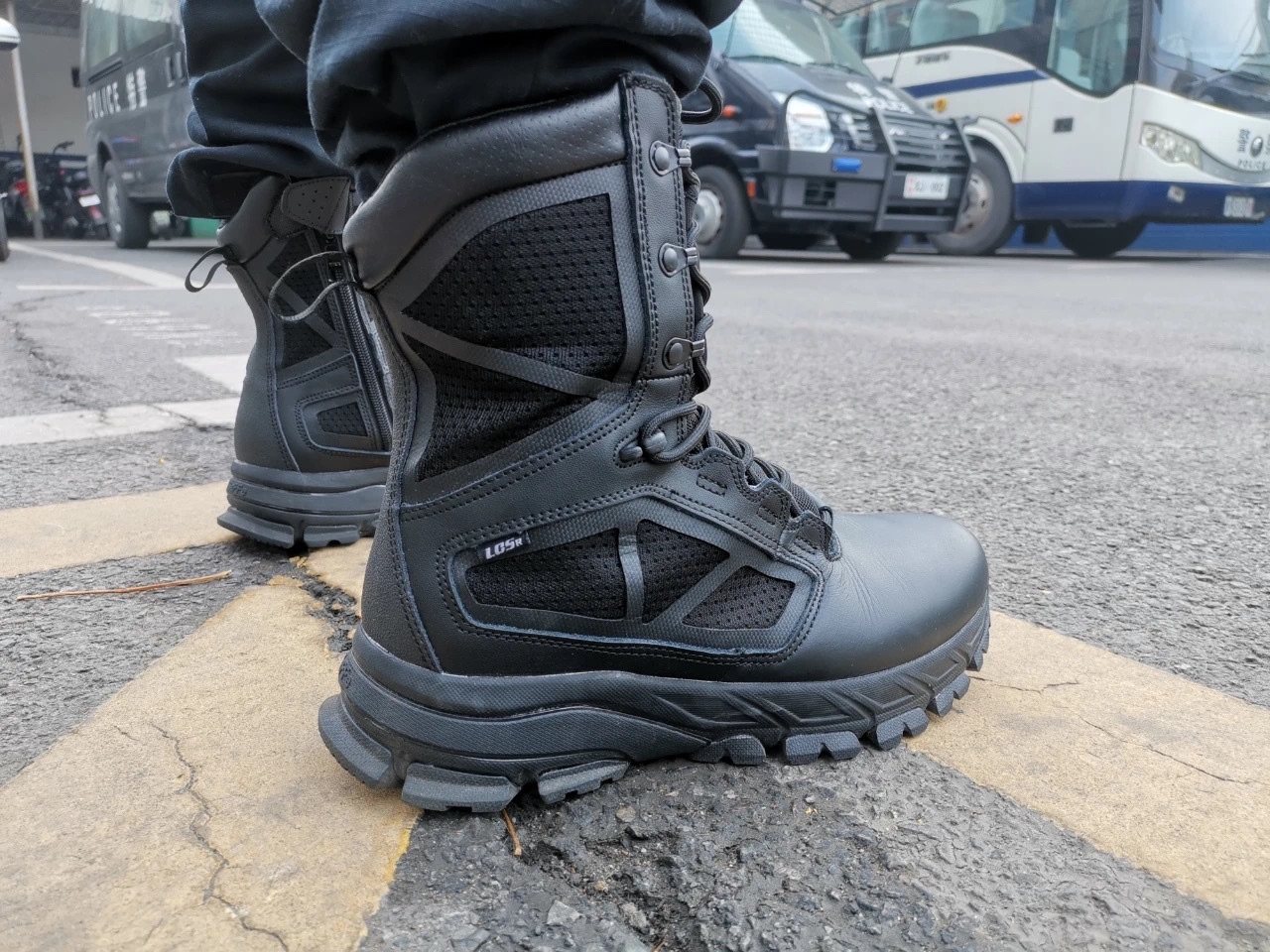 F-11 Jedi High Cylinder Tactical Boots D54003 Full Grain Face Headlayer Leather Light Breathable Shock Absorbing COMBAT BOOTS