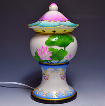 Ceramic Buddha lamps lotus lamps Buddha lamps Buddha hall lamps lotus lamps Buddhist supplies and ornaments