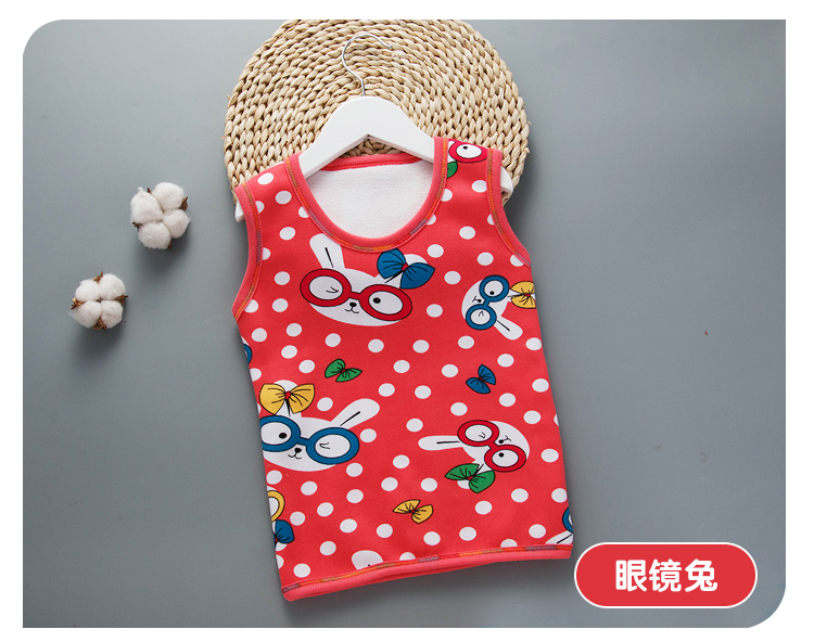 Trẻ em 3 cộng nhung 4 dày 5 vest ấm áp 6 nam và nữ 9 quần áo trẻ em cotton 10 vest 7 mềm nhỏ trẻ em vest vai 8 shop quần áo trẻ em