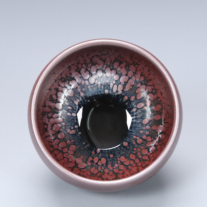 New product Jianyang Jianzhan color-changing high-end teacup master cup teacup set small pair cup Chinese kung fu tea set gift box