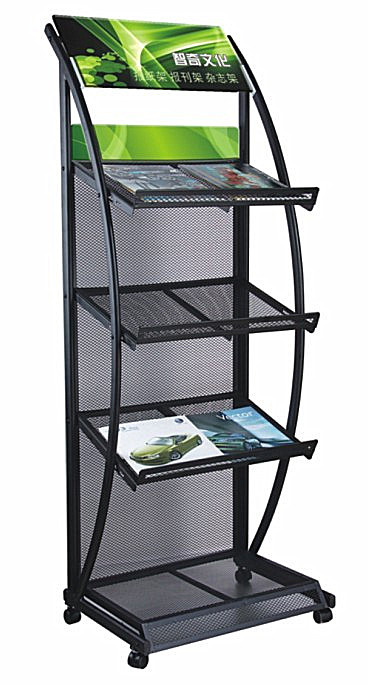 Premium magazine tray 4 floors + billboard one newspaper stand Publicity stand Information stand Display stand Newspaper stand