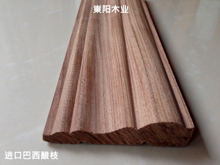Special Brazilian acid branch solid wood line hundred leaves slug window cover Door cover line Skirting board Angle line flat plate