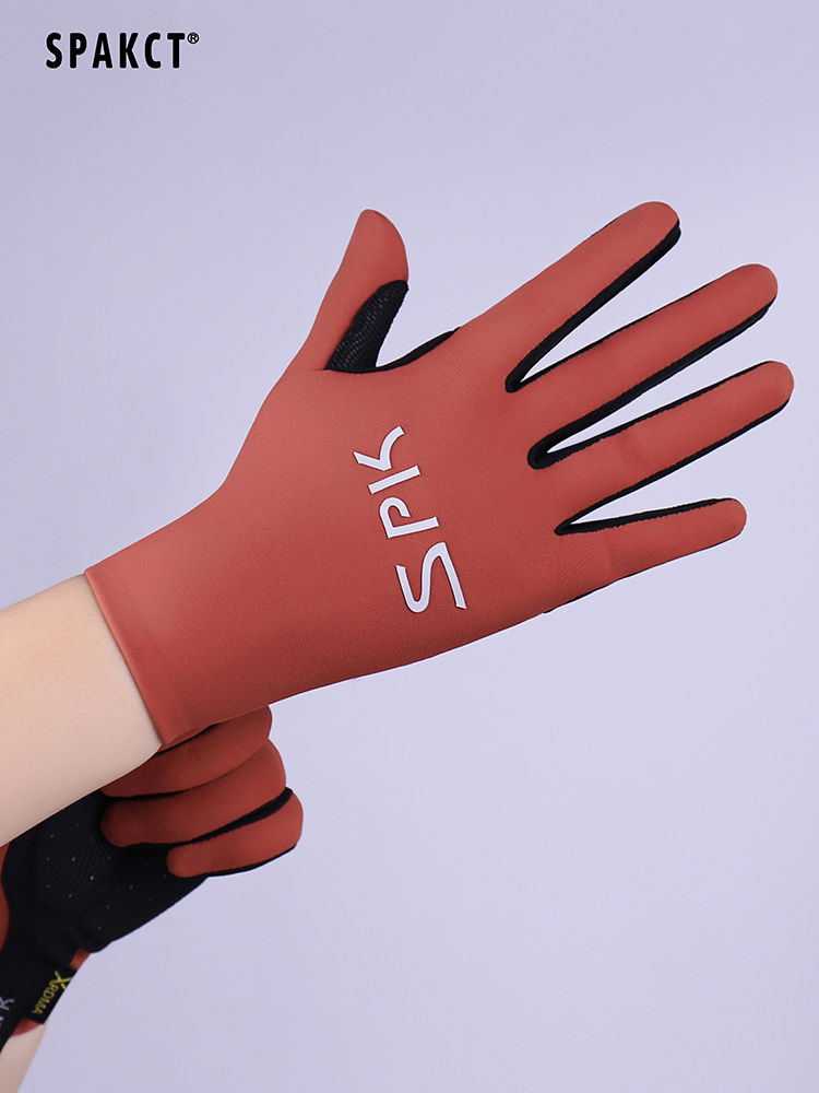 Thappa Guest Autumn Winter Grip Suede Riding Gloves Male Long Finger Mountain Road Car Women Shock Absorbing Warm Touch Screen Gloves Far-Taobao