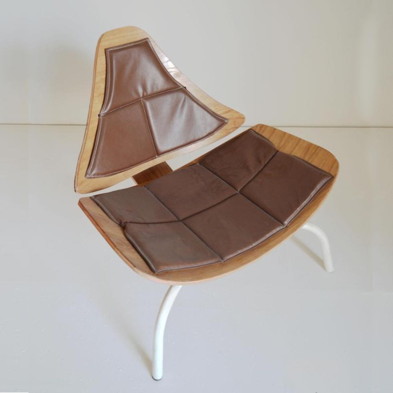 Qi People Original Shell Chair Single Coffee Chair Nordic Light Lavish Minimalist Soft Bag Designer Creative Airplane Chair