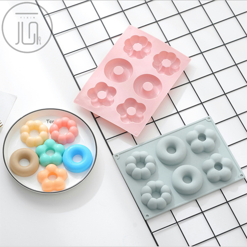Baby silicone rice cake mold hair cake can be steamed and steamed cake cartoon silicone cake baking donut mold biscuit mold