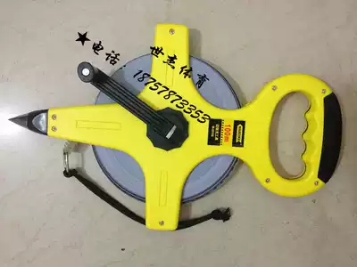 Portable frame steel tape measure engineering ground measuring tool 100 m long tape measure cross steel tape measure
