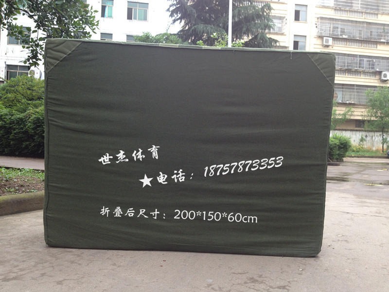 Shijie Sports Beef tendon canvas gymnastics mat 200*300*30CM high jump pad somersault pad