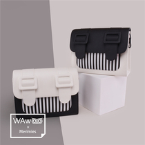 WAWOO Thai Merimies ins Bag Cambridge Bag Striped Simple Small Square Bag Shoulder Bag shoulder bag Womens Bag