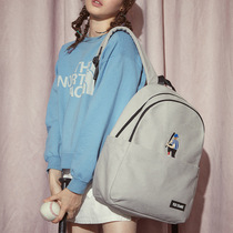 WAWOO YIZISTORE design canvas embroidery backpack for men and women casual backpack large capacity student schoolbag