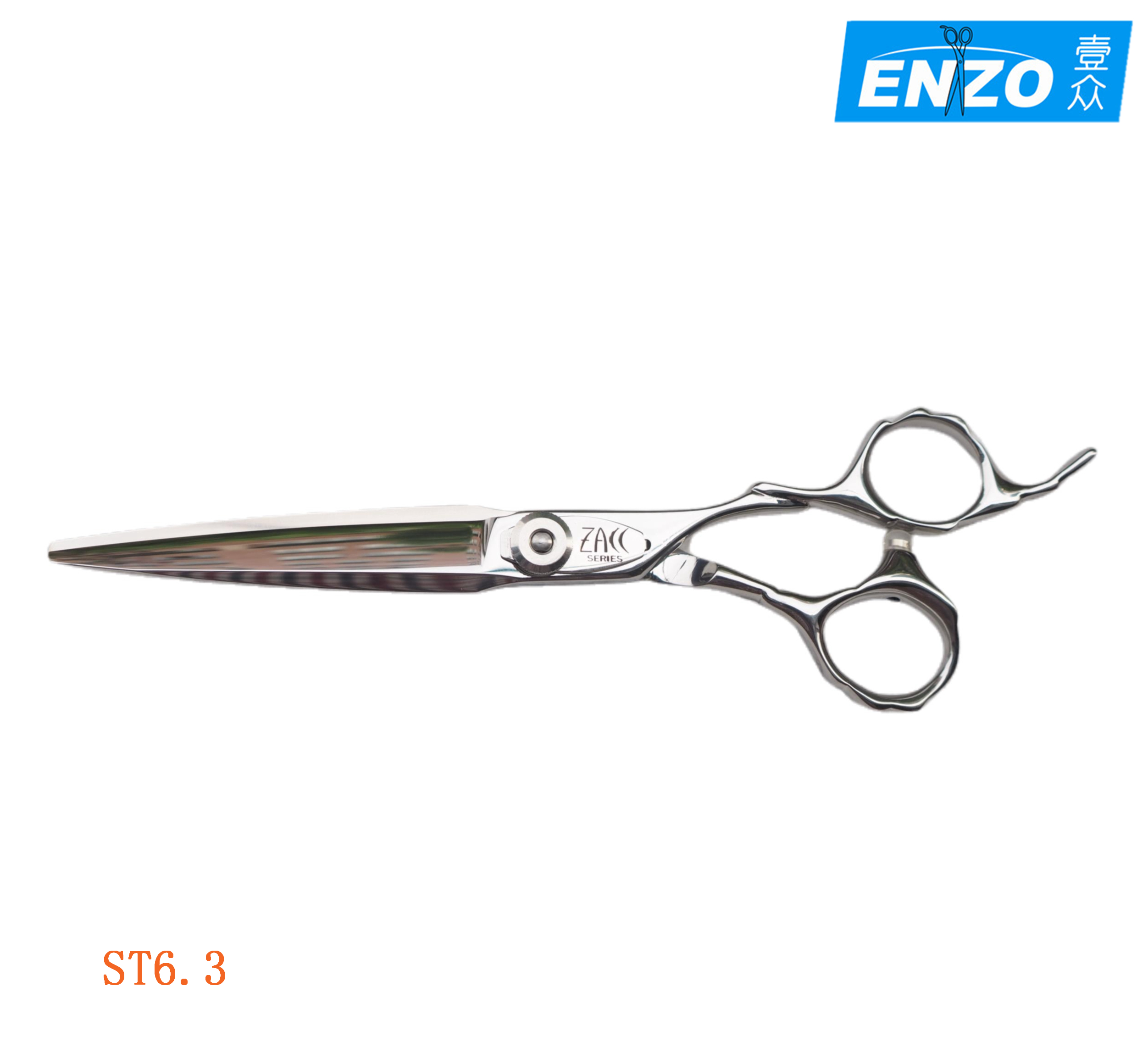 Hairdressing scissors imported from Japan ZACC ST 6 3 inches powder steel ax-shaped large knife head thick and hard hair flat cut - Taobao