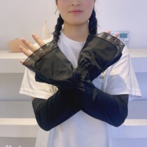 Mi An You New Womens Sunscreen Ice Sleeves Loose Version Summer Outdoor Cycling Sunscreen Lace Sleeve Gloves 6183