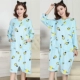 Mùa thu và mùa đông áo dài tay phiên bản Hàn Quốc của bộ đồ ngủ nhung mỏng kích thước lớn dài phần giải trí dài đảo nhung phục vụ nhà áo ngủ shop đồ lót đẹp giá rẻ