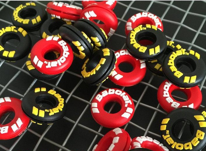 Vợt tennis shock absorber giảm xóc hạt treo knot DIY silicone cờ thiết bị kháng sốc absorber strip sốc khối vợt tennis babolat