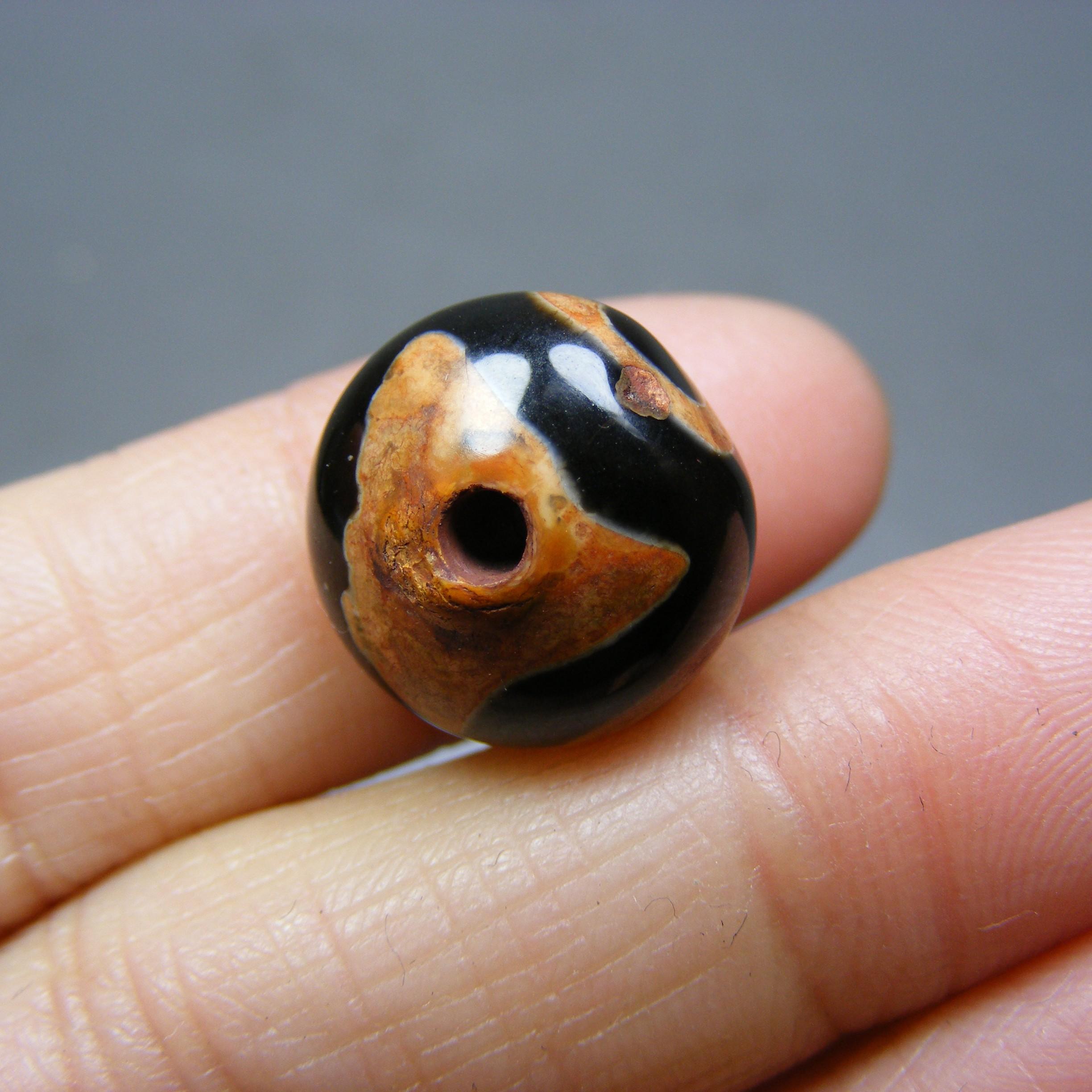 ️幸運多宝️老鉱筋脈瑪瑙 外蒙玉化千層古天珠 天然石ブレスレット③ ⭐️幸運多宝⭐️老鉱筋脈瑪瑙 外蒙玉化千層