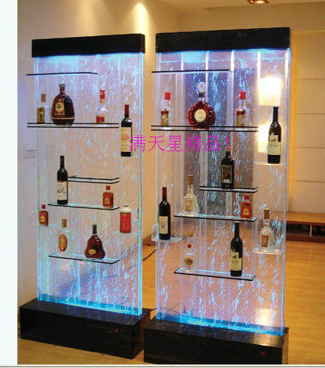 Aquarium water screen wall screen Bubble wall water dance bubble wine cabinet screen