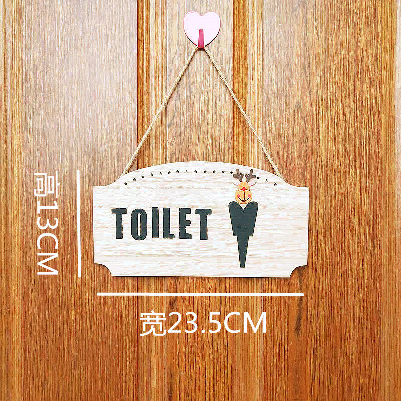 欧式洗手间厕所复古门牌卫生间牌木质toilet个性挂牌装饰壁挂壁饰 阿里巴巴 