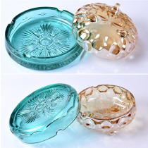 2 European home decoration ornaments electroplating fashion ashtray high temperature thick gold green two gifts