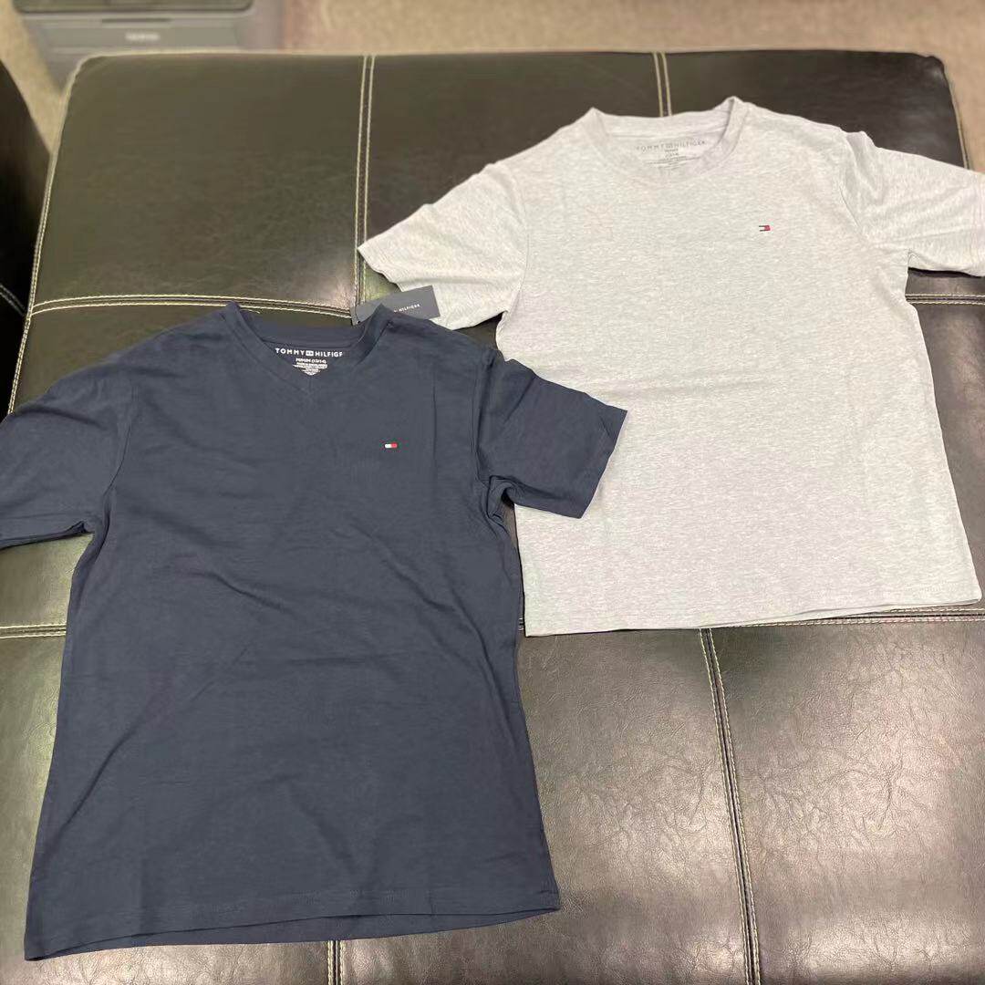 Tommy Tommy Big Child Teen Comfort Breathable Short Sleeve T-shirt Two Pieces 1408286