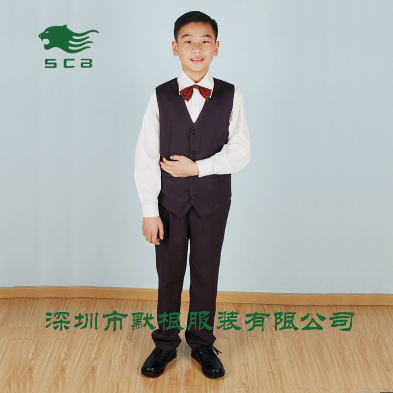 Shenzhen school uniforms Sharchen leopard small winter-made shirt (without collar tie) male