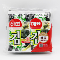 South Korea seaweed Korean roasted seaweed sea moss roasted seaweed 8 small bags casual snacks 16 grams