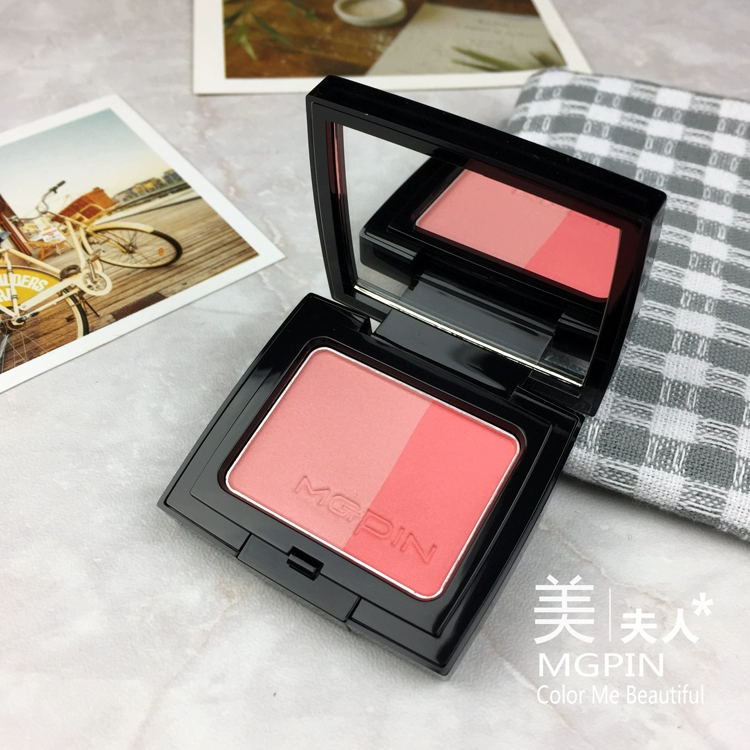Mgpin Mao Geping quầy sản phẩm mới chính hãng phấn má hai màu mềm mại ma thuật hai màu phấn hồng