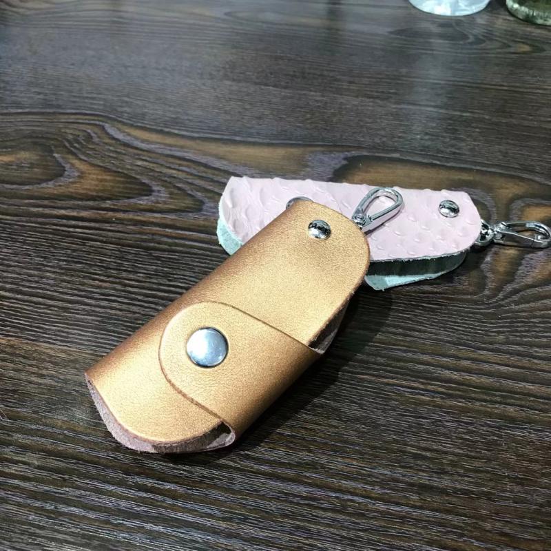 Key bag unisex eo keychain chìa khóa xe vài keychain Hàn Quốc đơn giản phiên bản của keychain ví móc khóa