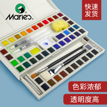 Malli 12 12 18 24 36 36 solid watercolor paint transparent watercolor paint suit to send the paintbrush