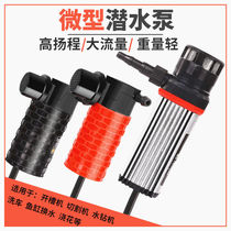 Powerful water pump water drilling rig special 12V miniature yang length 5 meters 10 meters pump historical investigation easy to defoam the blue ocean