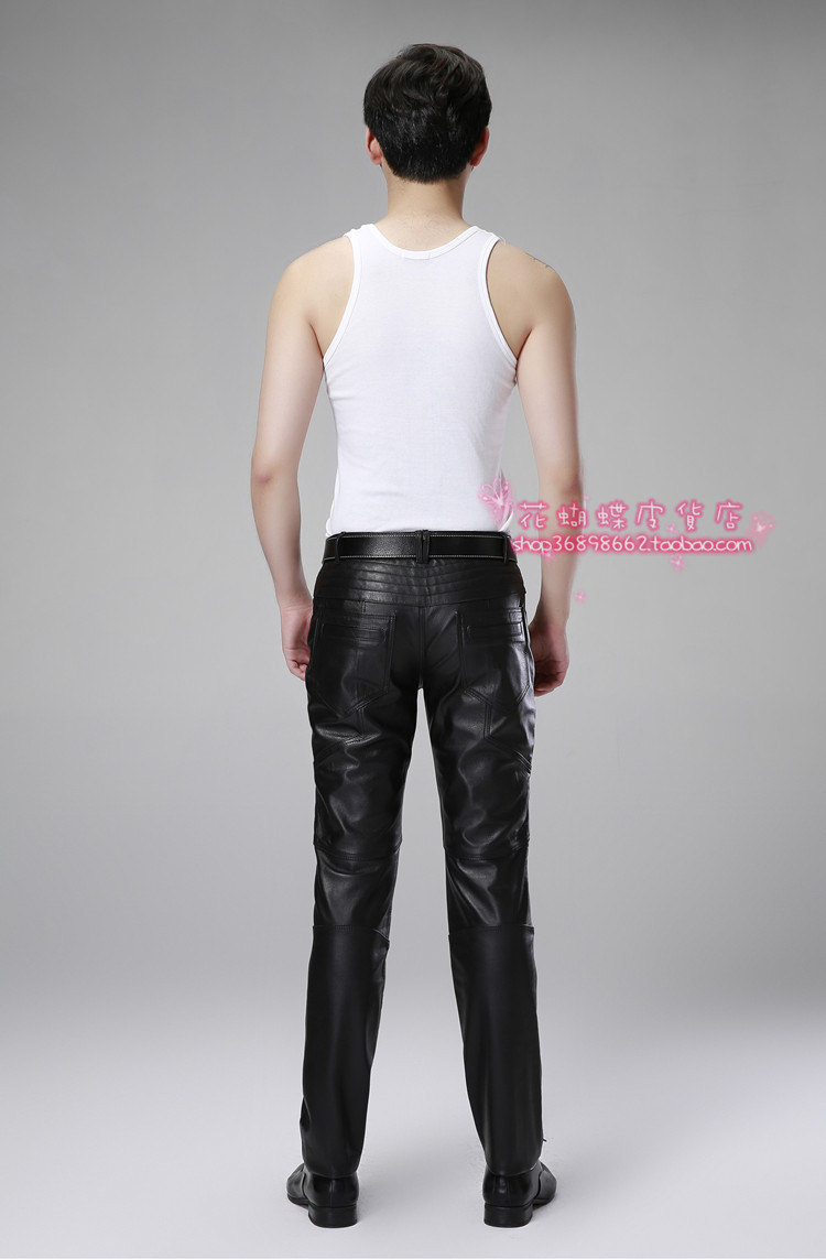 Pantalon cuir homme serré pour jeunesse pour hiver - Ref 1491235 Image 18