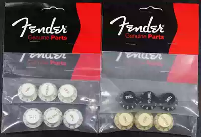 Original US fender st guitar potentiometer cap parchment color white retro yellow black