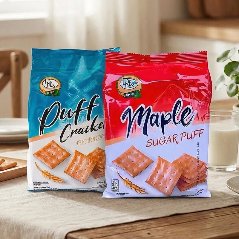 Indonesian Danese Puff Biscuits 240g Imported Food Internet-Famous Office Snack for Binge-Watching and Craving Relief