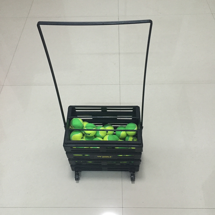 Bóng rổ bằng nhựa bóng có bánh xe, hộp bóng, bóng rổ tự động, có thể chứa 75 vợt prince