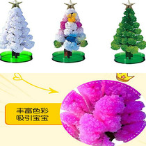 Foreign Trade Safety Science Experiment Parent-Child Games Children's Toys Flowering Christmas Tree Paper Tree Crystallization Christmas Gift