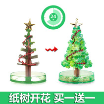 Magic crystal tree Christmas gift will grow and blossom magic tree to send children creative Christmas toys
