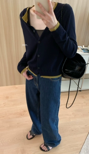 elielim Комплект, тонкий дизайнерский свитер, трикотажный кардиган, тренд сезона