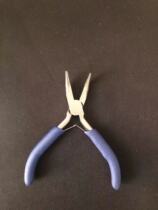 Solid hardware 4 inch double spring piece toothless curved nose pliers mini pliers diy handmade jewelry tools