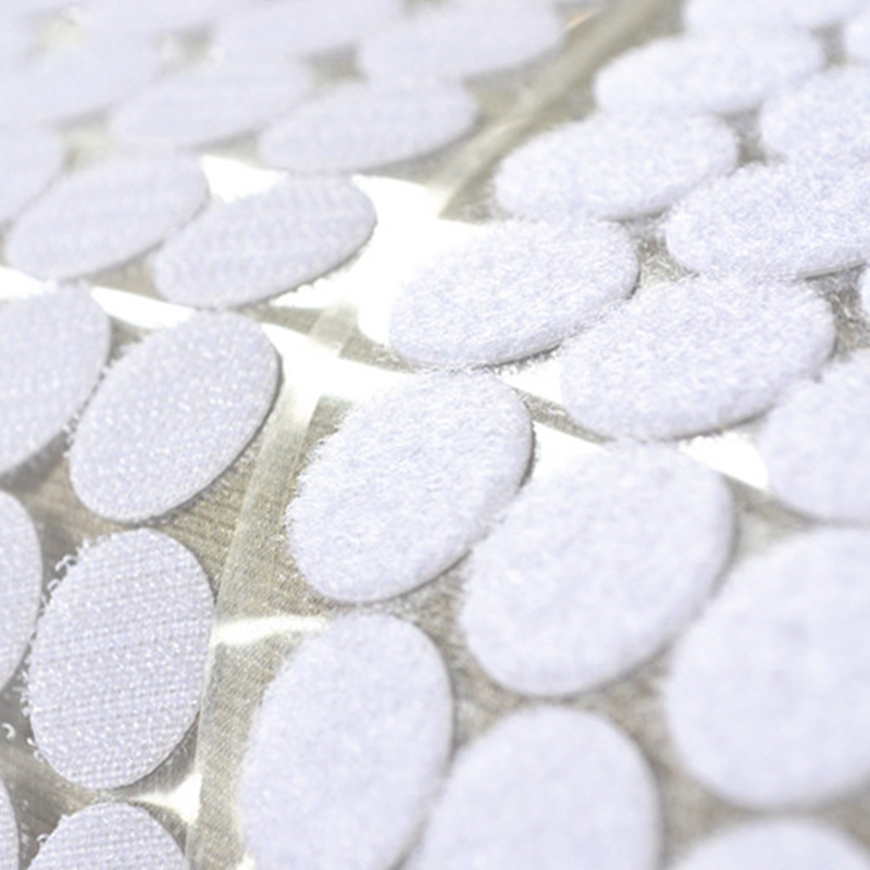 2.2cm diameter round white adhesive backing Velcro Dot Backing Female Buckle Pull And Paste Tape