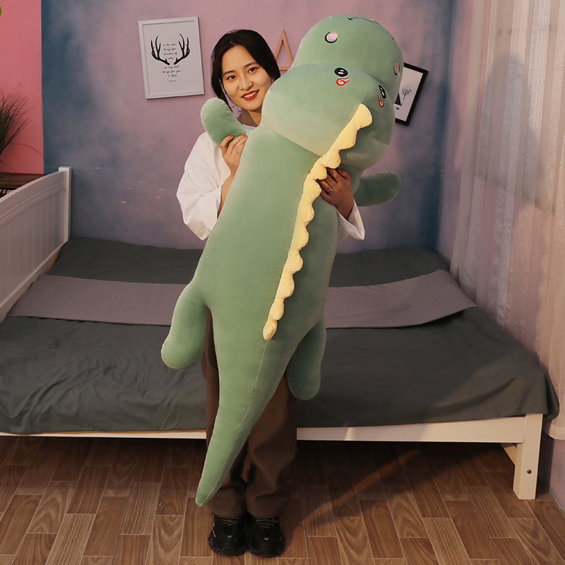 Dinosaur plush toy long pillow bed men's and women's sleeping leg doll doll birthday gift