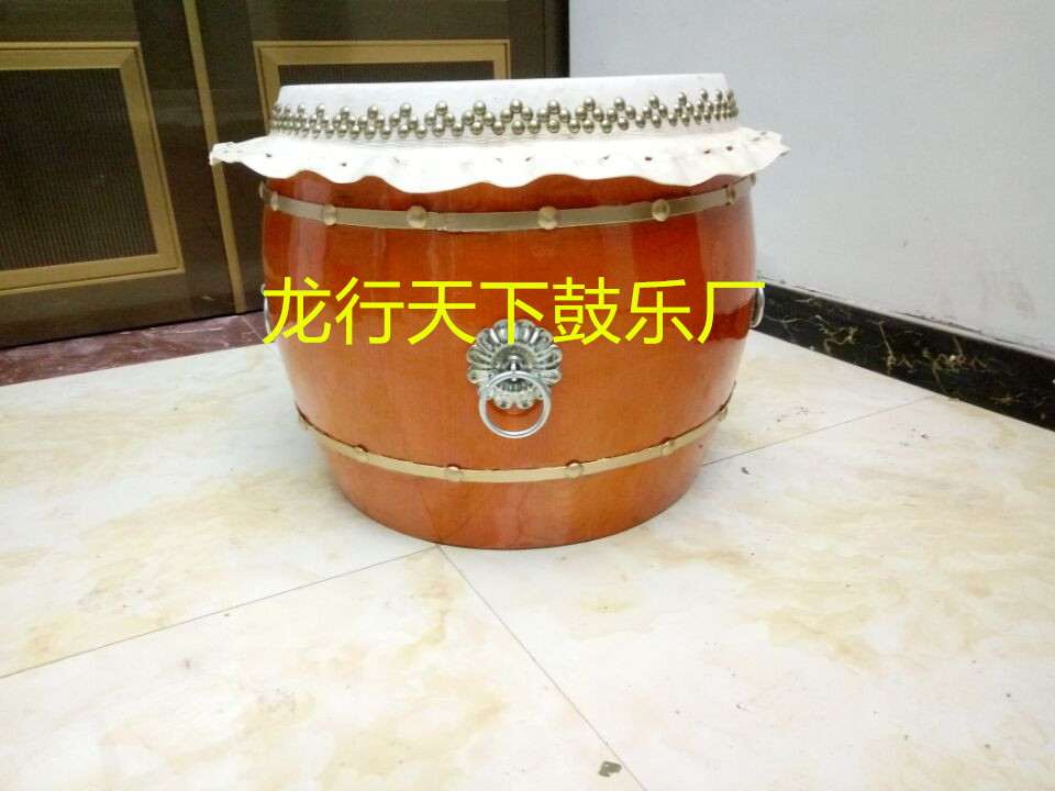 16 Inch Boutique White Stubble Lion Drum Racing Dragon Boat Drum Spring Wood Drum Body North And South Lion's Large Drum Manufacturer Direct Sales