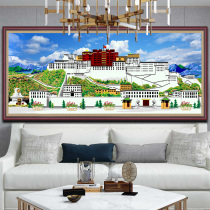 5d diamond painting full of diamonds 2024 new diamond embroidery 2025 large living room scenery Potala Palace hand-pasted diamond painting