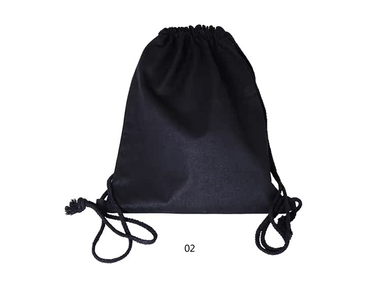 Jungle Tiger Original Tide thương hiệu LOGO Dây rút ba lô Đơn giản Joker Thể thao Sinh viên nam và nữ Túi vải vai balo michael kors