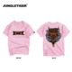 2018 Tiger Tiger thiết kế thủy triều chung thương hiệu áo thun Nhật Bản Harajuku graffiti hip-hop cotton ngắn tay BL05 áo thun nam tay ngắn đen