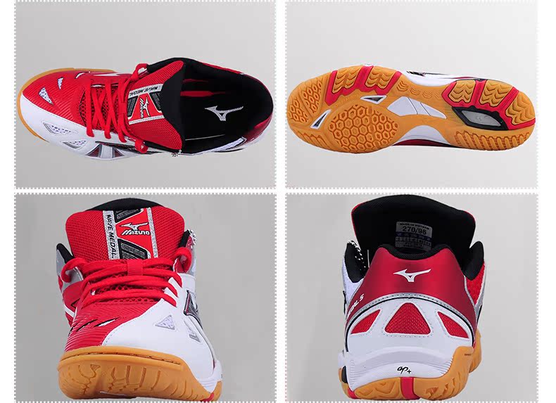 Giày bóng bàn MIZUNO Mizuno thi đấu chuyên nghiệp Giày thể thao dành cho nam và nữ WAVE MEDAL 5 giày sneaker nike