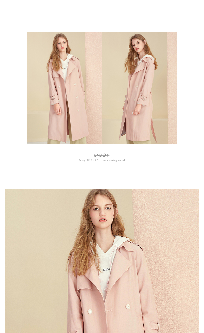 Trench pour femme  SEIFINI    en Coton en Coton - Ref 3226484 Image 32