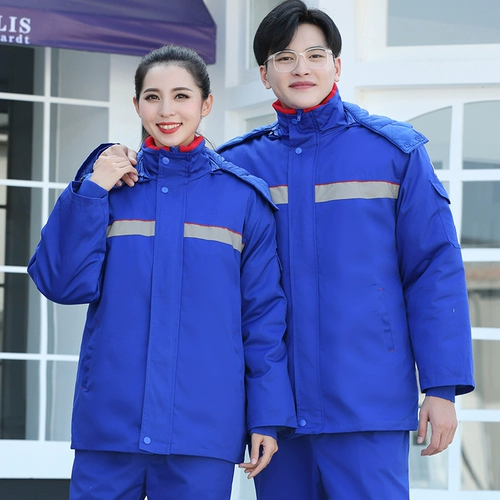 Антистатическая рабочая одежда газовых станций зимой, хлопковые пальто, взрывное масло, природный газ, химические хлопковые пальто, хлопковые куртки, одежда для защиты труда