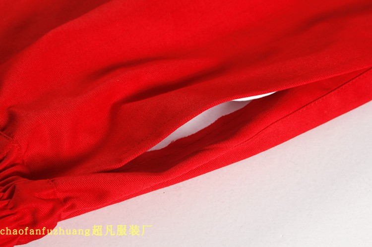 Trạm xăng chống tĩnh điện Quần áo cotton màu đỏ Sinopec PetroChina Bảo hiểm lao động hóa chất khí tự nhiên quần baggy nam