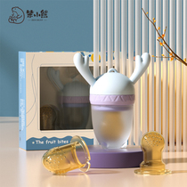 Baby bites bag food dental gum fruit and vegetable bite Lego baby Silicone Grinding Tooth Stick Eat Fruit Coveter Can Advance